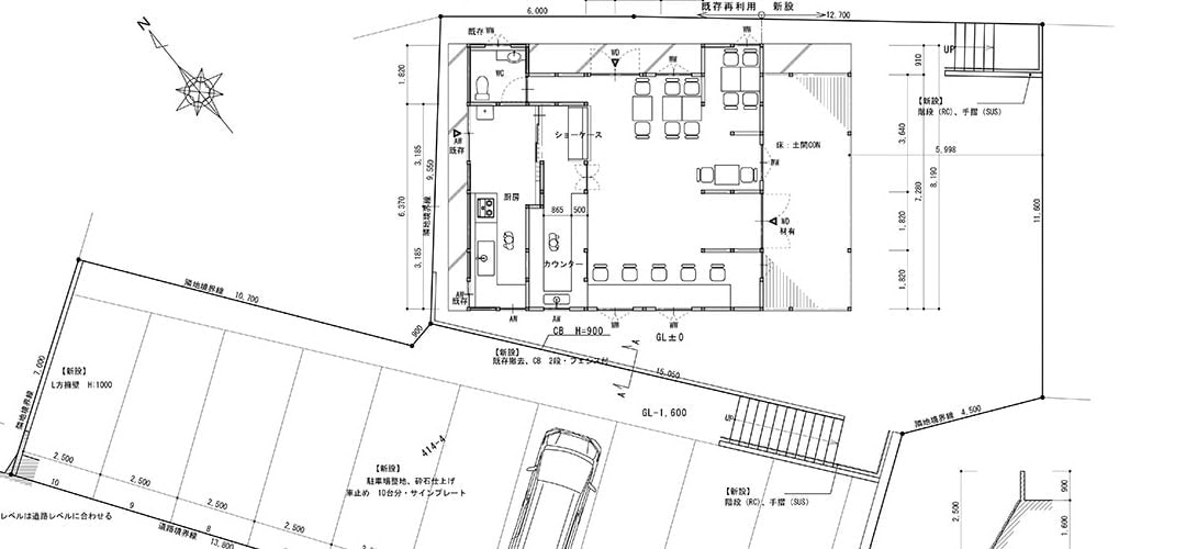 大子町　咲くカフェ Flower 図面