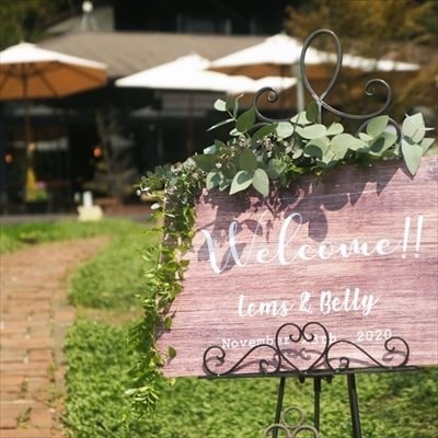 茨城・大子、お洒落カフェ&ゲストハウス、咲くカフェのガーデンウェディング。DIY。