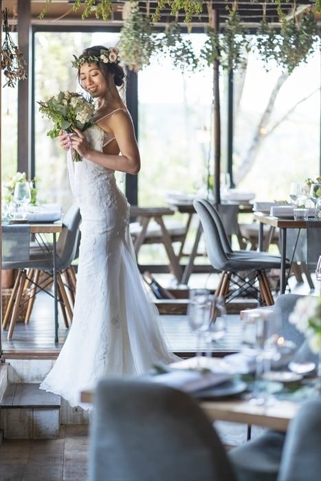 茨城・大子、お洒落カフェ&ゲストハウス、咲くカフェのガーデンウェディング。garden wedding。