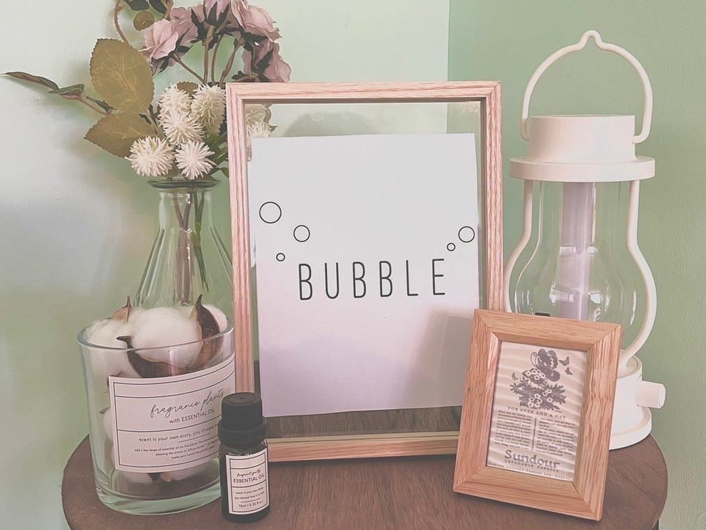 Bubble from 大子　クラフトアートフレーム。夏空とお野菜。そしてビール